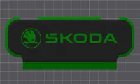 SKODA Logo + Schriftzug