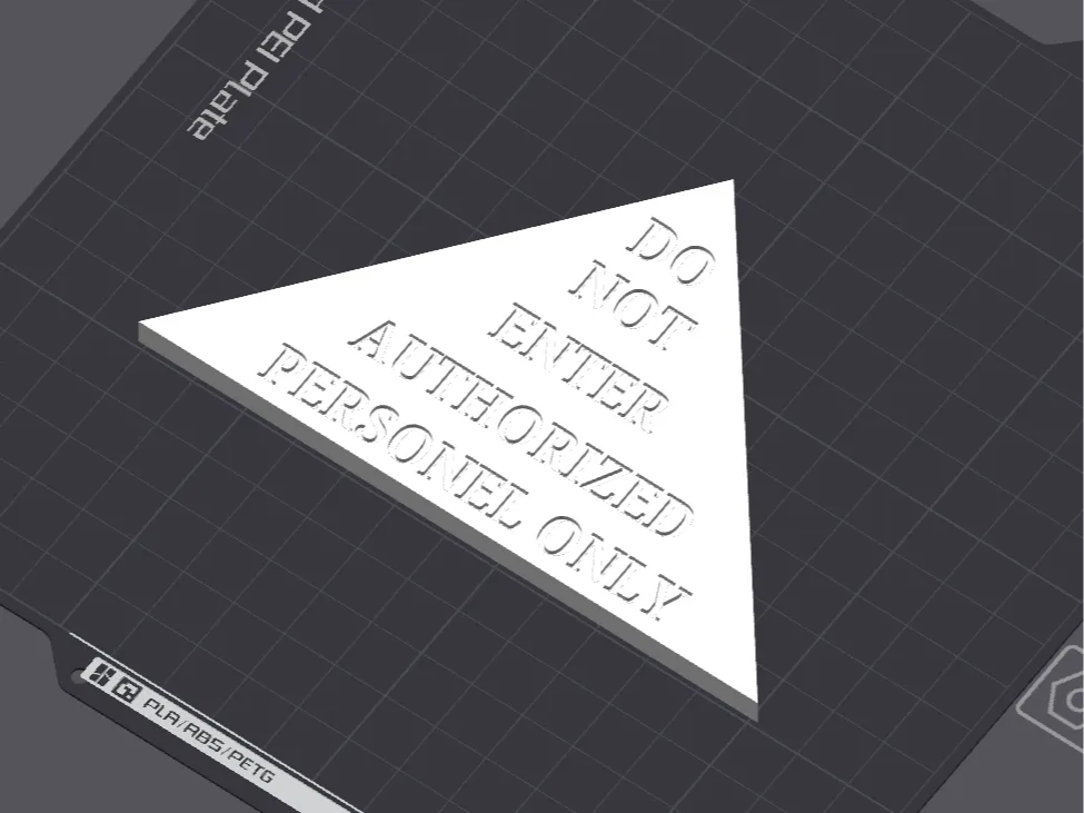 Model Maker Sign Do not enter sign by Aviator MakerWorld: Download Free 3D Models