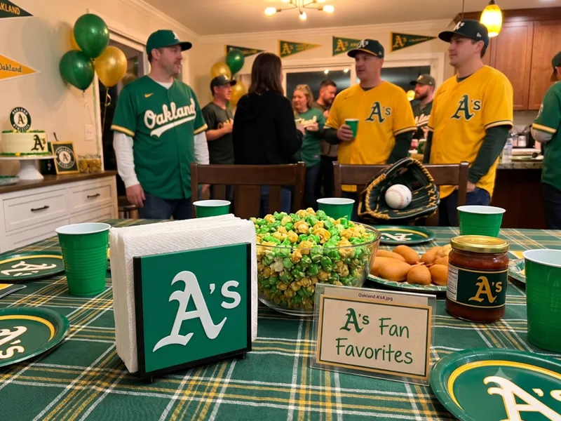 Interchangeable Napkin Holder - Oakland A's
