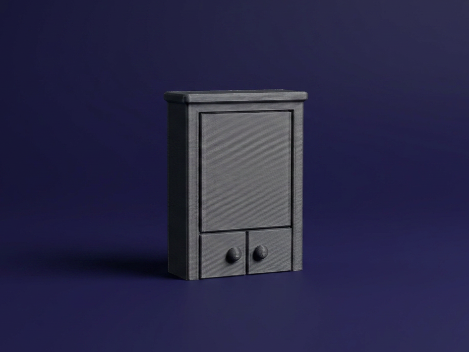 Mini Bathroom Cabinet – Dollhouse Furniture