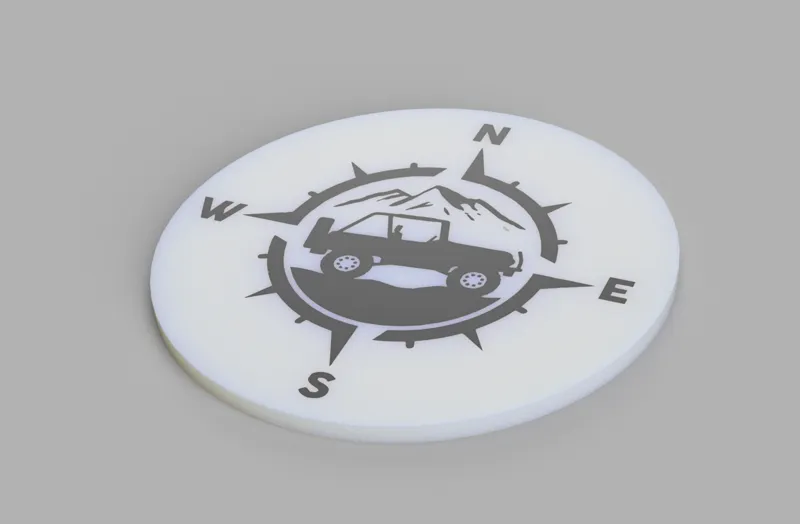 Jeep Compass fanart coaster