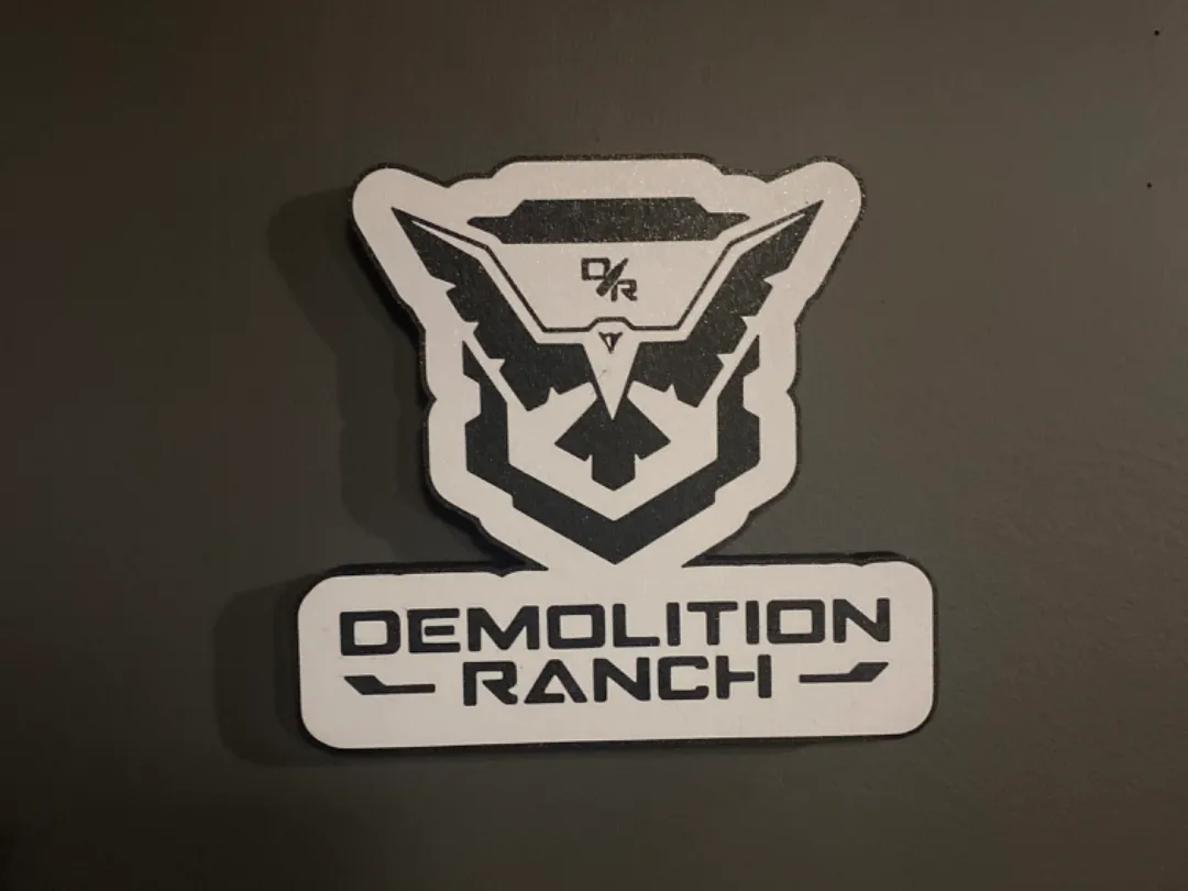 demolition ranch lightbox wall sign - Free 3D Print Model - MakerWorld