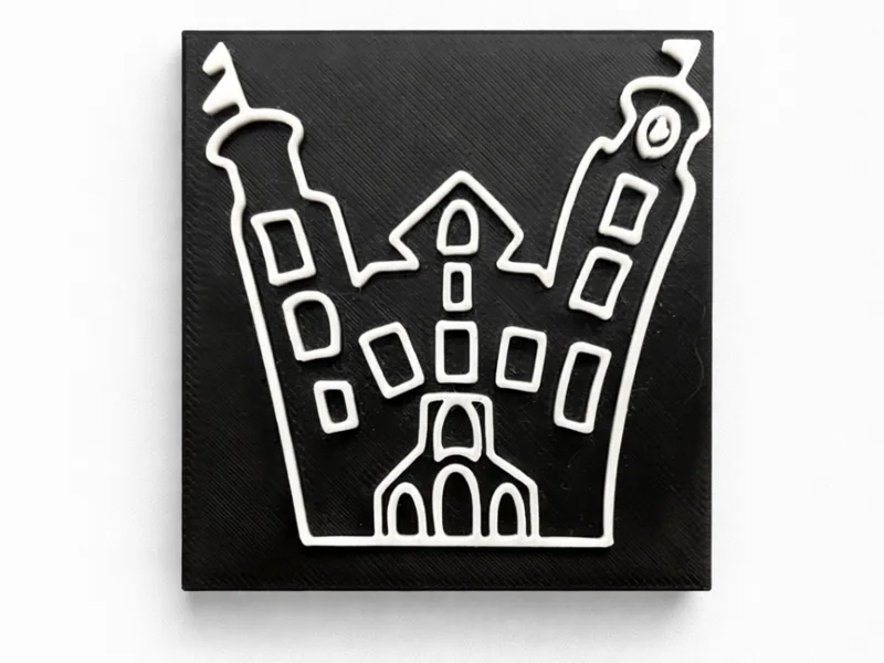 Modern City Emblem Tile