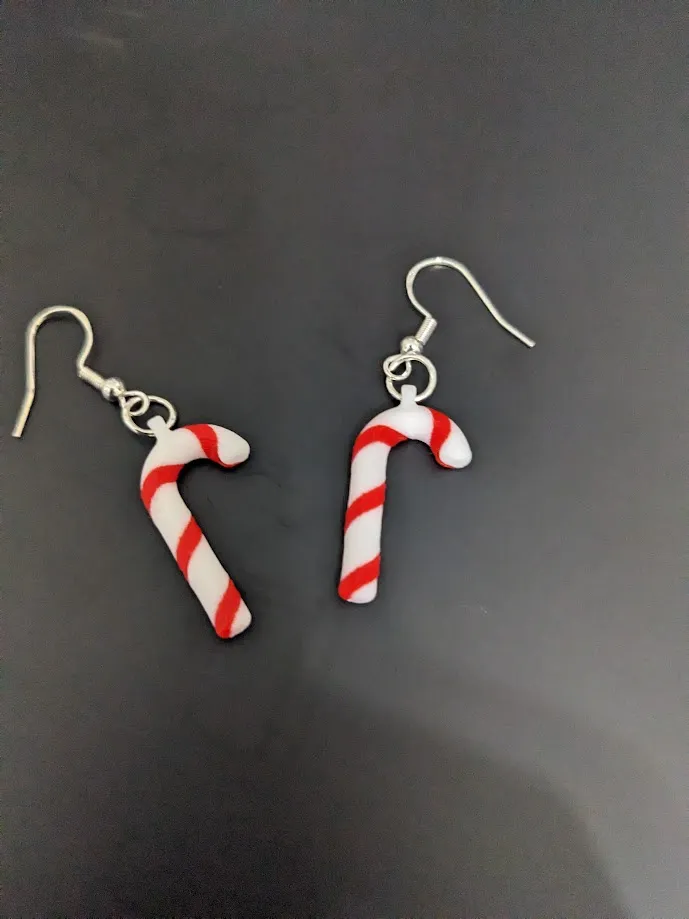 Candy Cane Earrings view 3