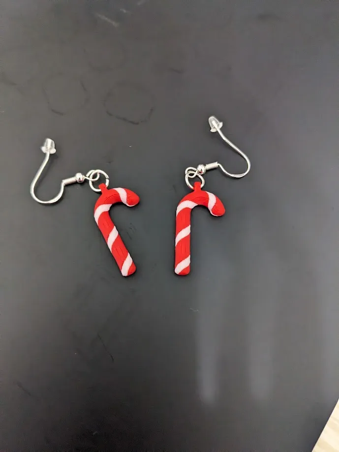 Candy Cane Earrings view 4