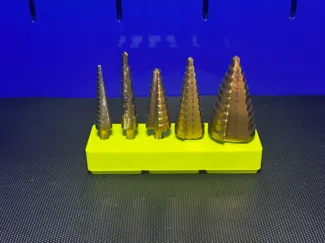 Gridfinity Harbor Freight Step Drill Bit Tray