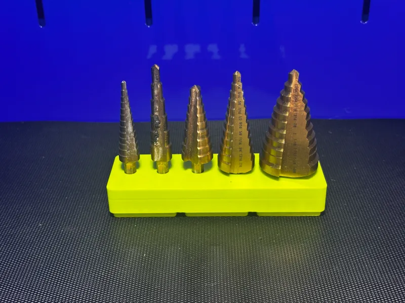 Gridfinity Harbor Freight Step Drill Bit Tray