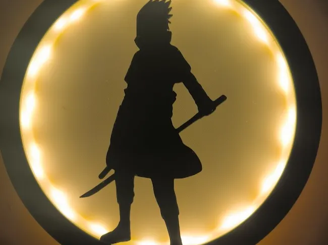 silhouette Lampe Naruto Sasuke
