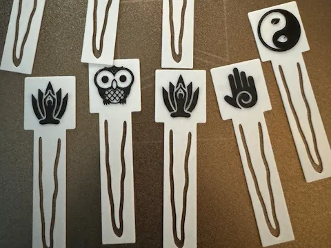 Bookmarks , owl, buddha , hand, ying yang