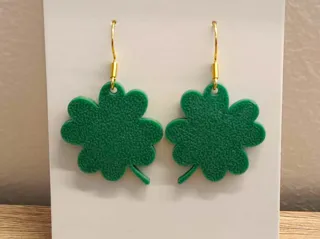 Four leaf clover earrings