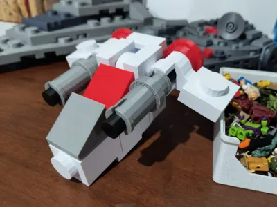 500% Mini Scale Brick StarWars Gunship
