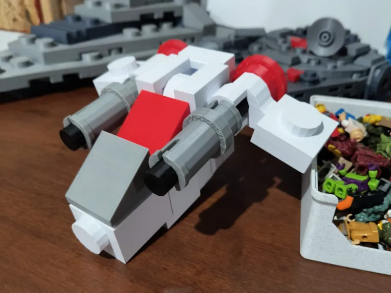 500% Mini Scale Brick StarWars Gunship