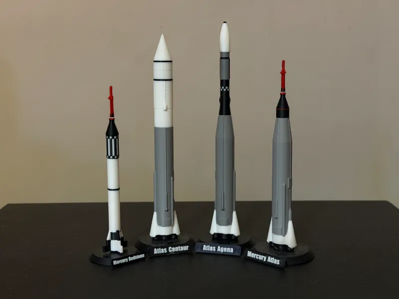Early Nasa Rocket Garden 1:200 Scale