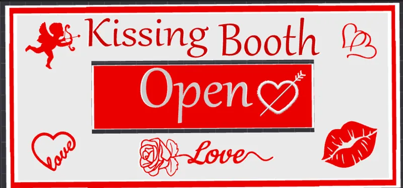 Kissing Booth Sign