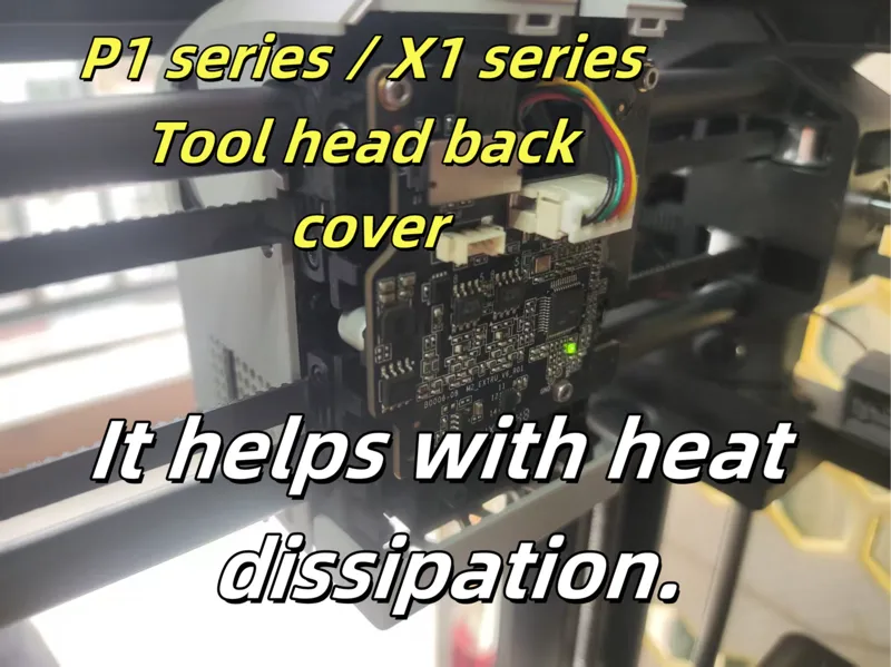P1 series / X1 series Tool head back cover