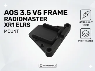 Radiomaster XR1 mount for AOS 3.5 V5