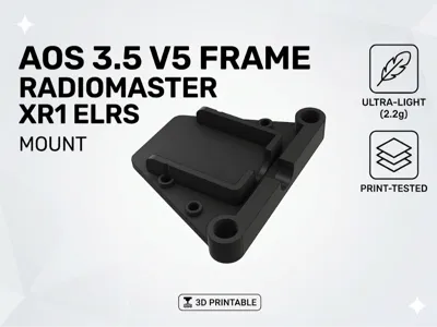 Radiomaster XR1 mount for AOS 3.5 V5