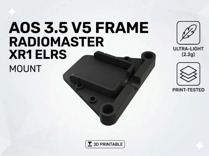 Radiomaster XR1 mount for AOS 3.5 V5