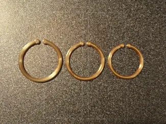 Fake Costume 30mm Hoop Earrings 