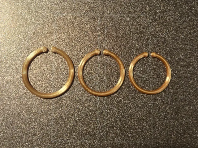 Fake Costume 30mm Hoop Earrings