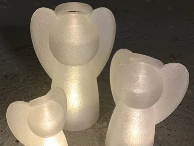 Light Christmas Angels With Halo – Gentle Glow