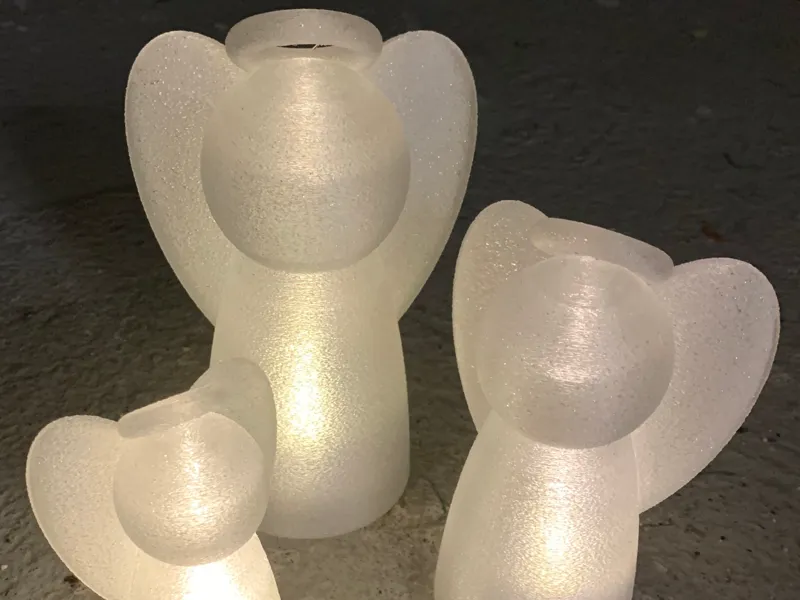 Light Christmas Angels With Halo – Gentle Glow