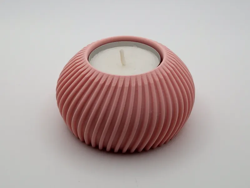 simple curved tealight holder