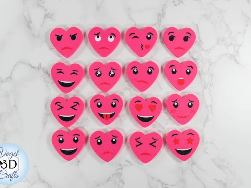 Heart Emoji Magnets