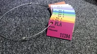 Schild + Farbfächer PLA Matte Pflaume 11204