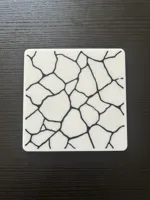 four-piece set Coaster Kintsugi style