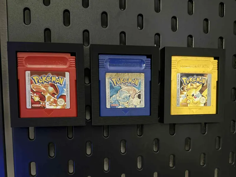 IKEA Skadis GameBoy games display