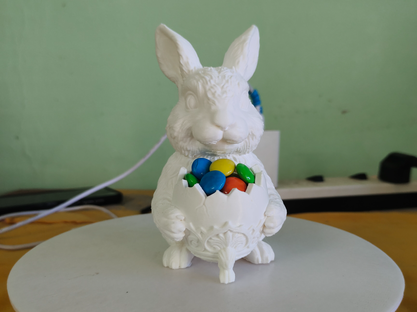 Gems Bunny Chocolate bowl 3D Print Model 402