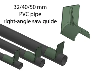 32/40/50 mm PVC pipe right-angle saw guide