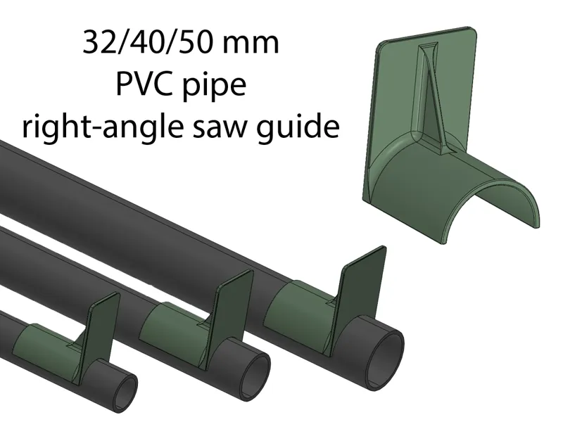 32/40/50 mm PVC pipe right-angle saw guide