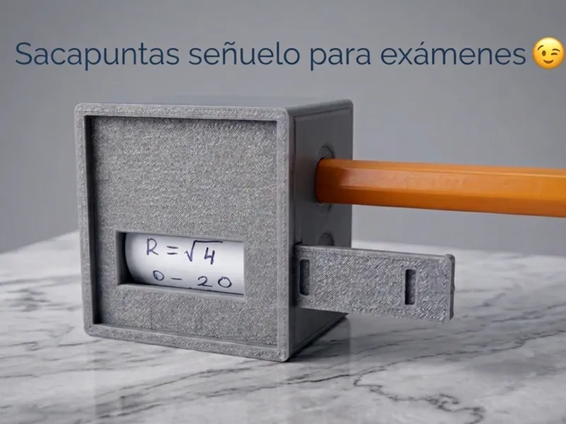 Sacapuntas señuelo para examentes