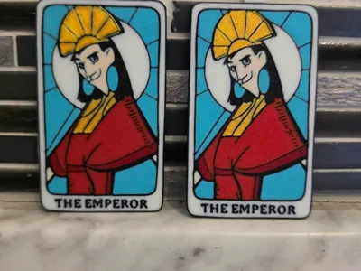 Kuzco Keychain Tarot Card