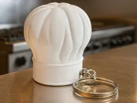 Porte-clés toque de cuisinier personnalisable — photo 1