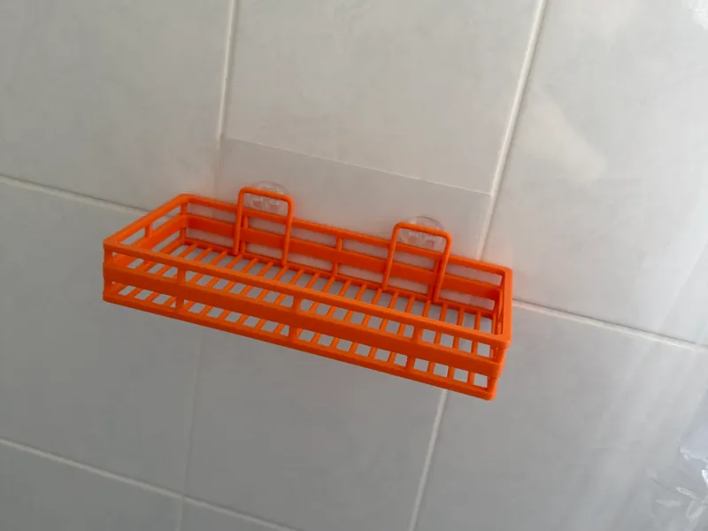 Shower Shelf/Wall Basket needs Adhesive Hook Mount