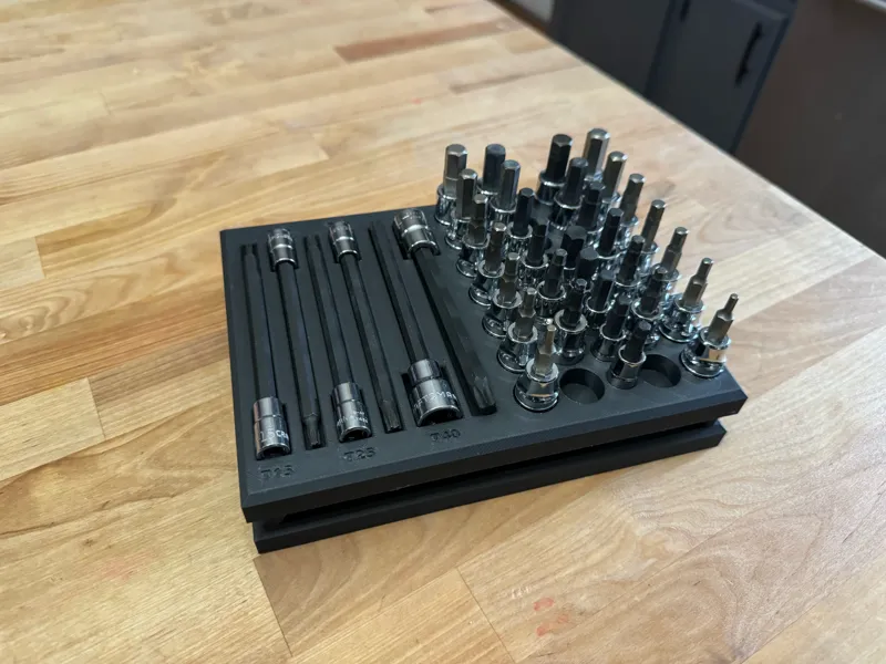 Stackable Long Reach Socket Tray