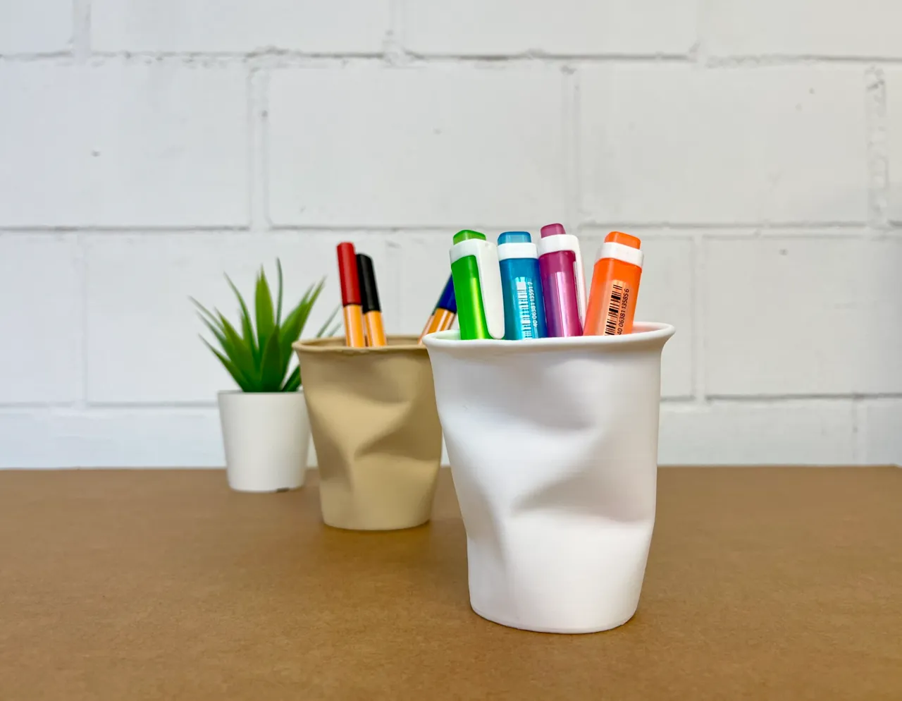 Crushed Paper Cup view 2