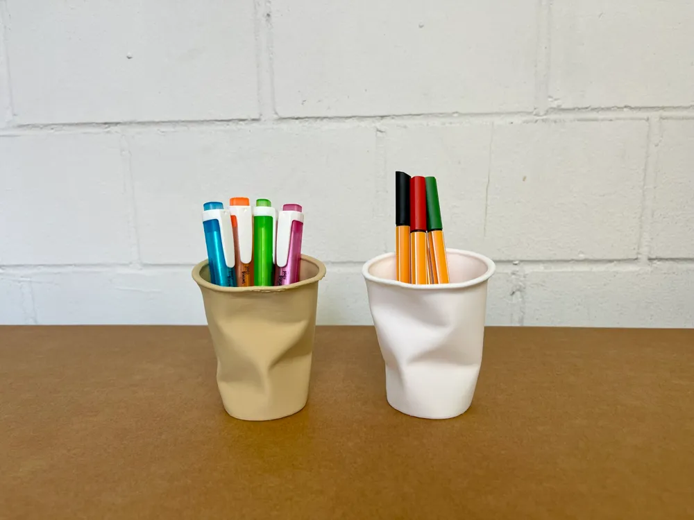 Crushed Paper Cup by hollowmaker - MakerWorld