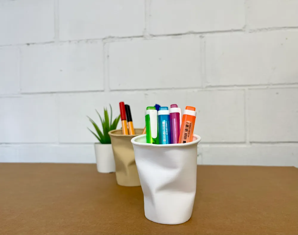 Crushed Paper Cup by hollowmaker - MakerWorld