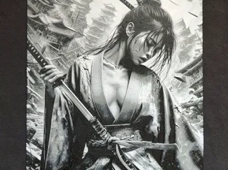 Samurai girl HueForge