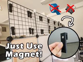 Magnetic Paper Hanger on Wire Cube