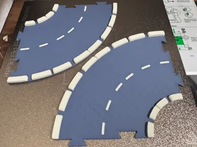 1/64 Miniature Car Road Curve 90