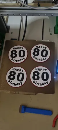 0.2mm layer, 2 walls, 15% infill, ohne Reinigungsturm