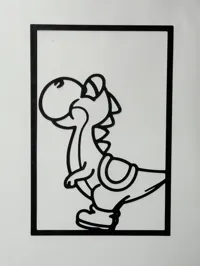 Silhouette Yoshi — décoration murale — photo 3