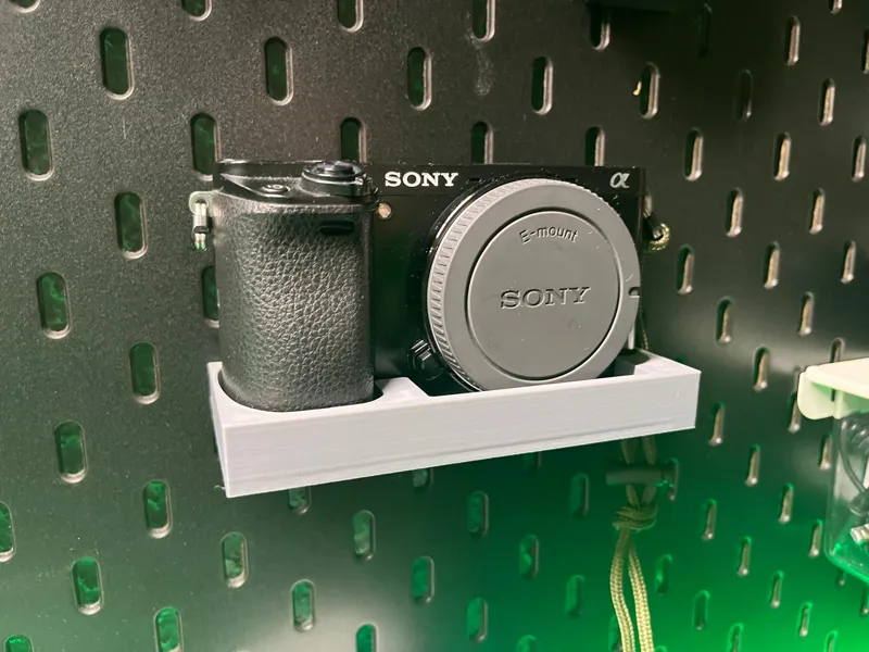 SONY a6000 Ikea Skadis Pegboard Holder 
