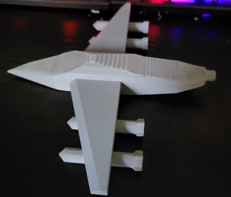 Sleek Bomber Spaceship (print in place)