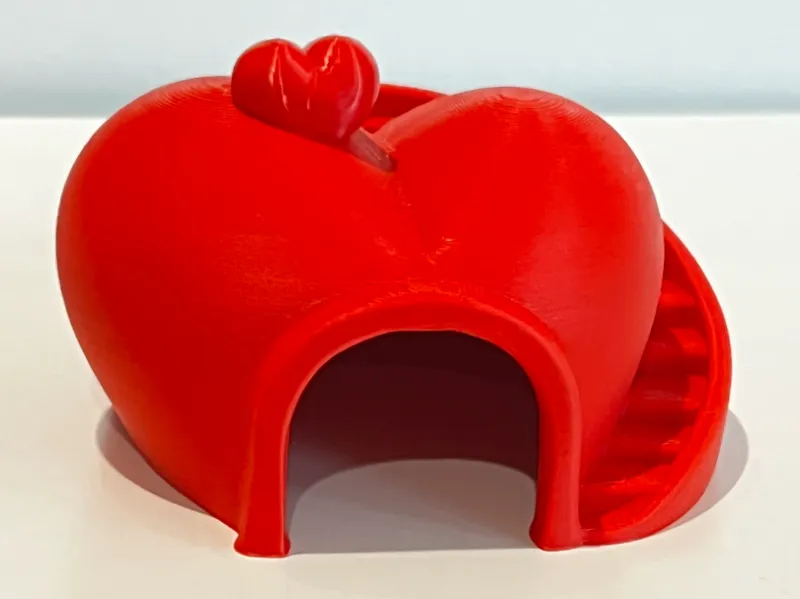 reptile heart shape Hide cave, climbing steps